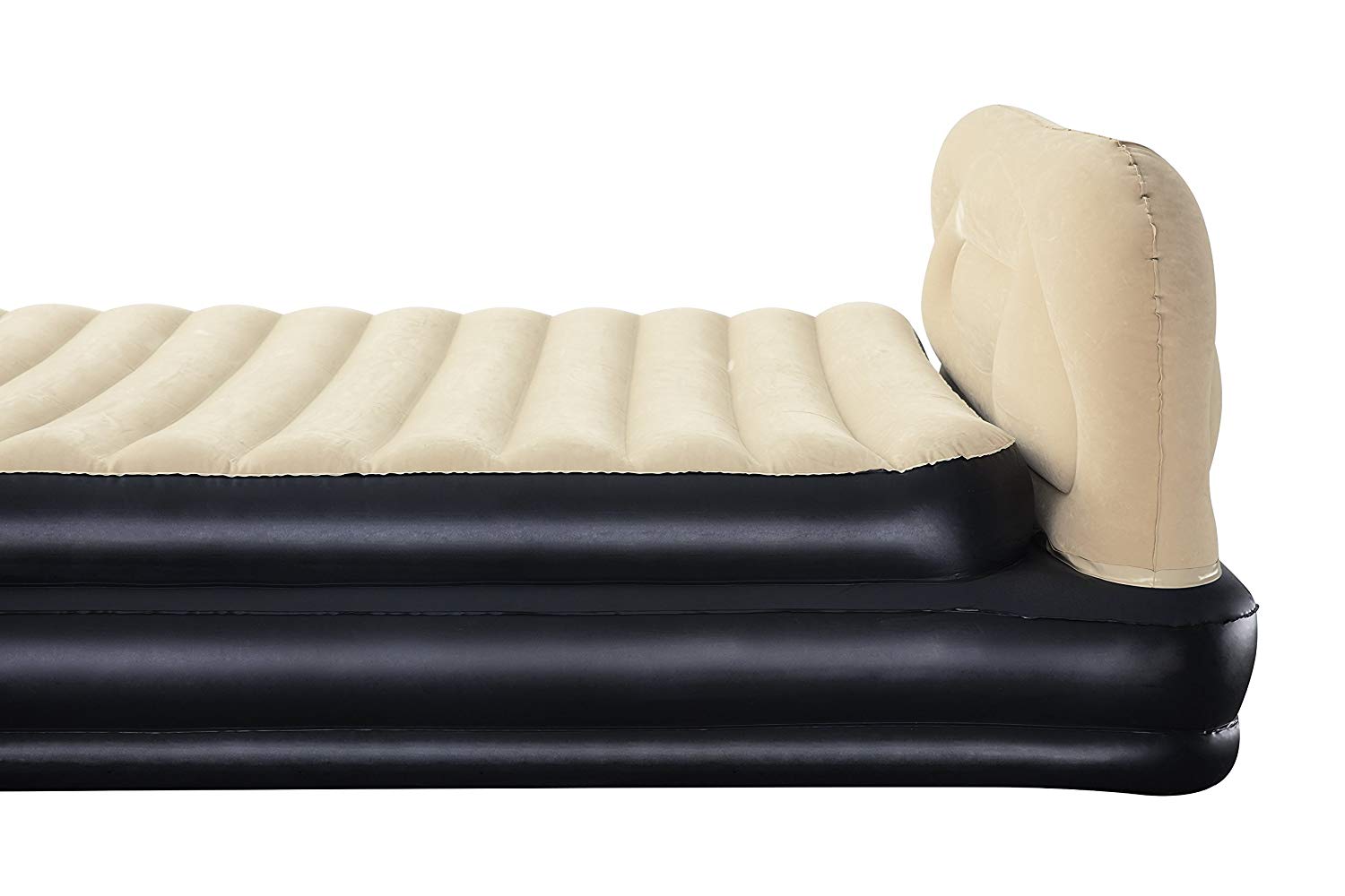 CAMA DE AIRE INFLABLE FLOCADA DOBLE CON CABECERO BESTWAY - TIENDAS DE